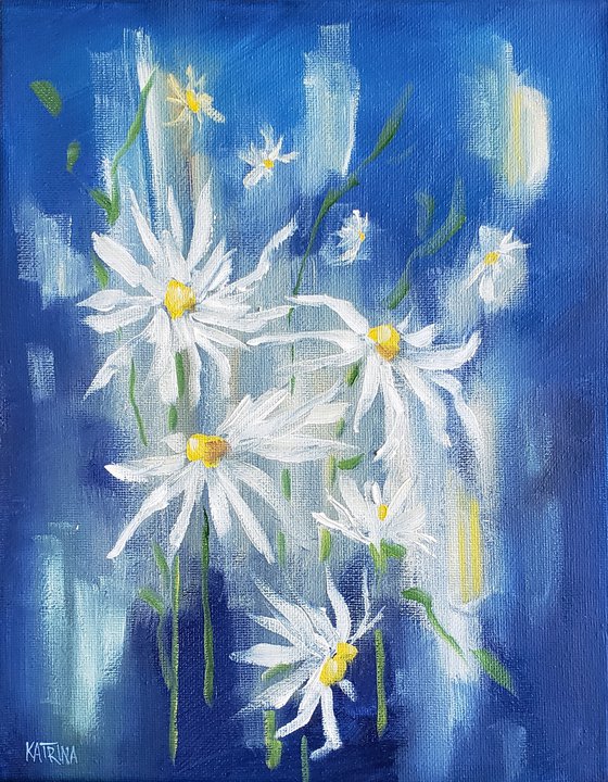 "Daisies in the Rain" - Flowers