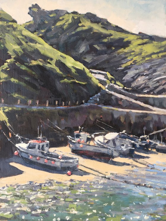 Boats in Boscastle Harbour