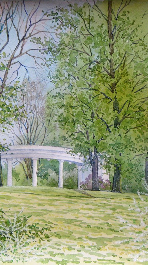 Landscape with an arch by Valeriy Savenets-1