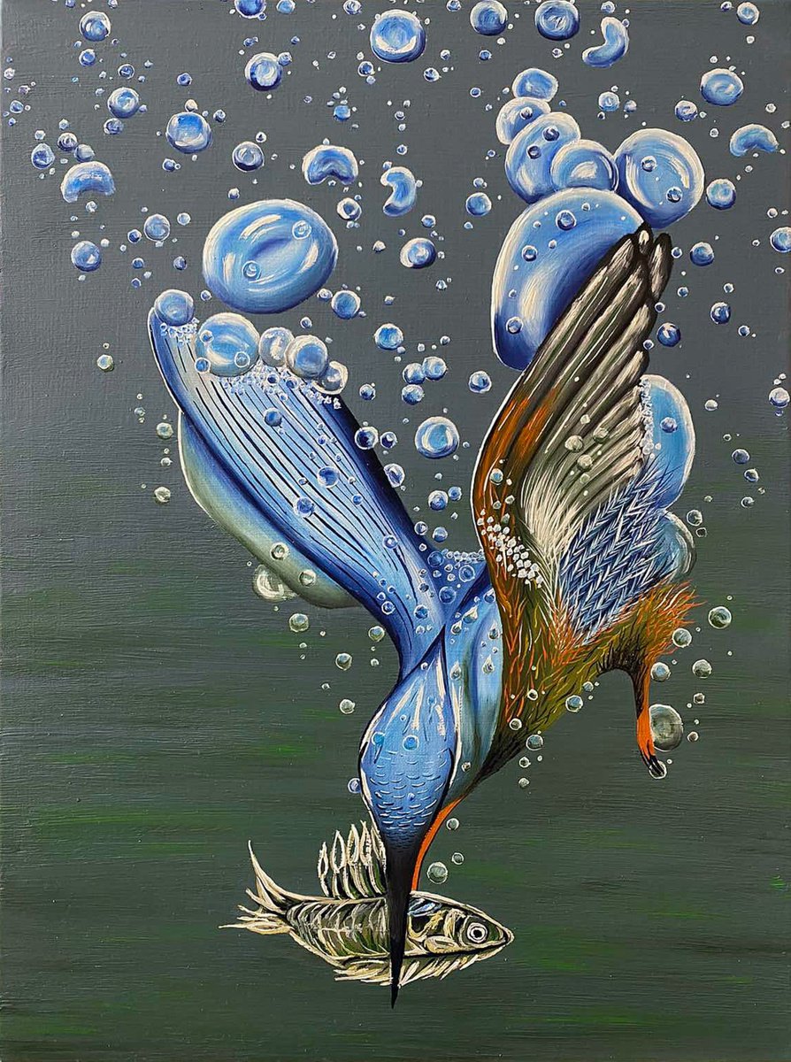 Kingfisher by Elena Adele Dmitrenko