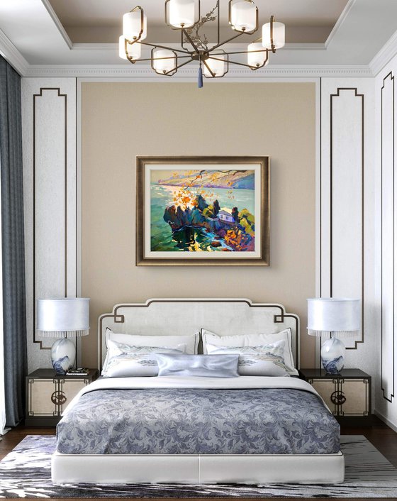 The sun is bright today