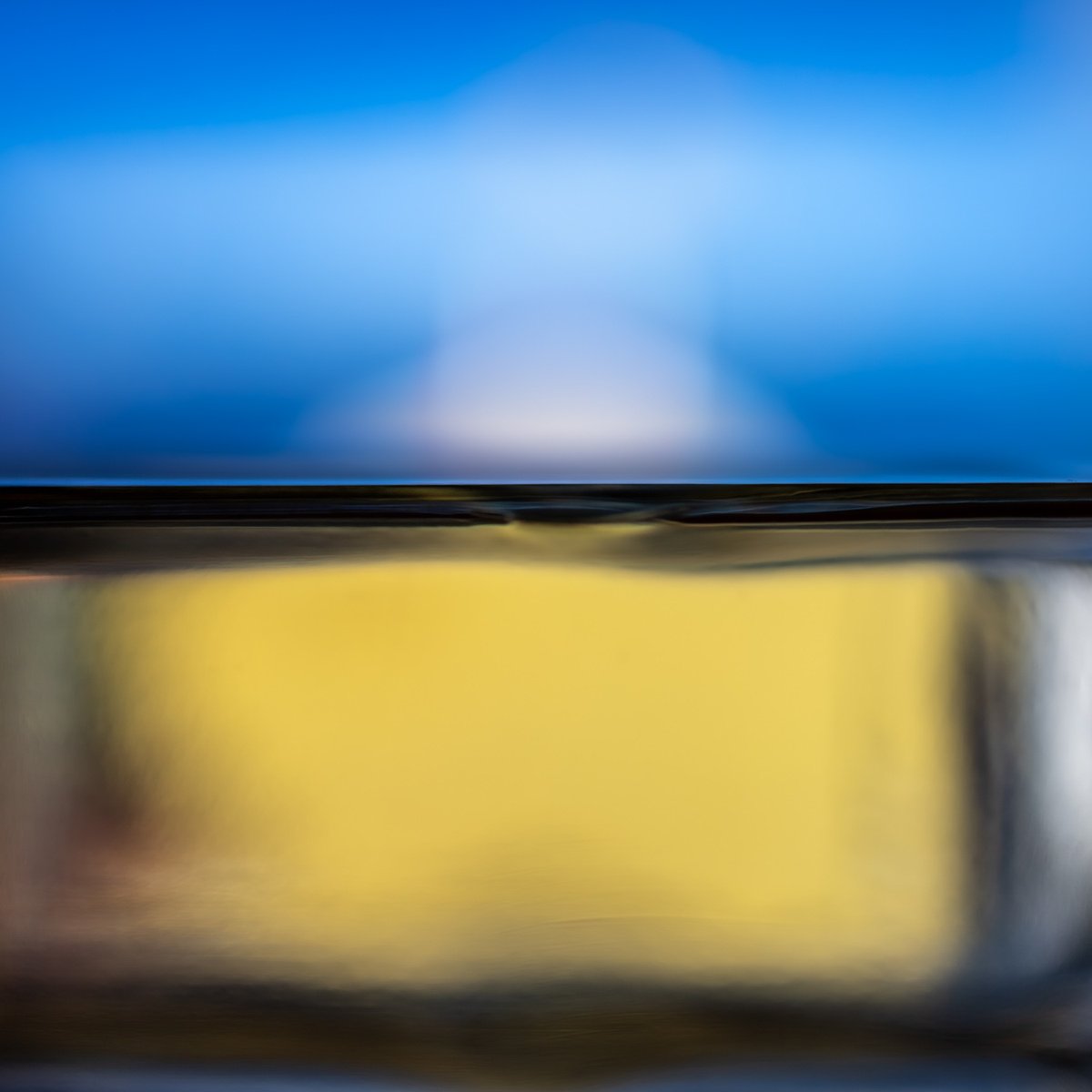 Abstract Landscape Photograph By Sven Pfrommer, 41 X 41", Fluid Horizon Xxx - Seascape Photoart, Original Artwork