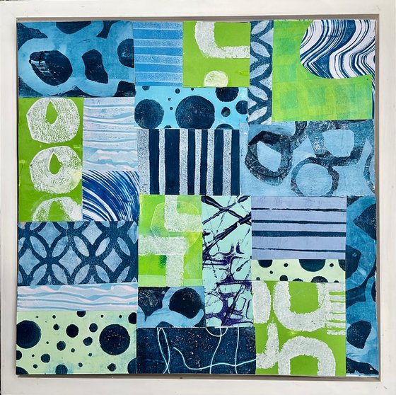 Green/Blue Grid with ‘C’s