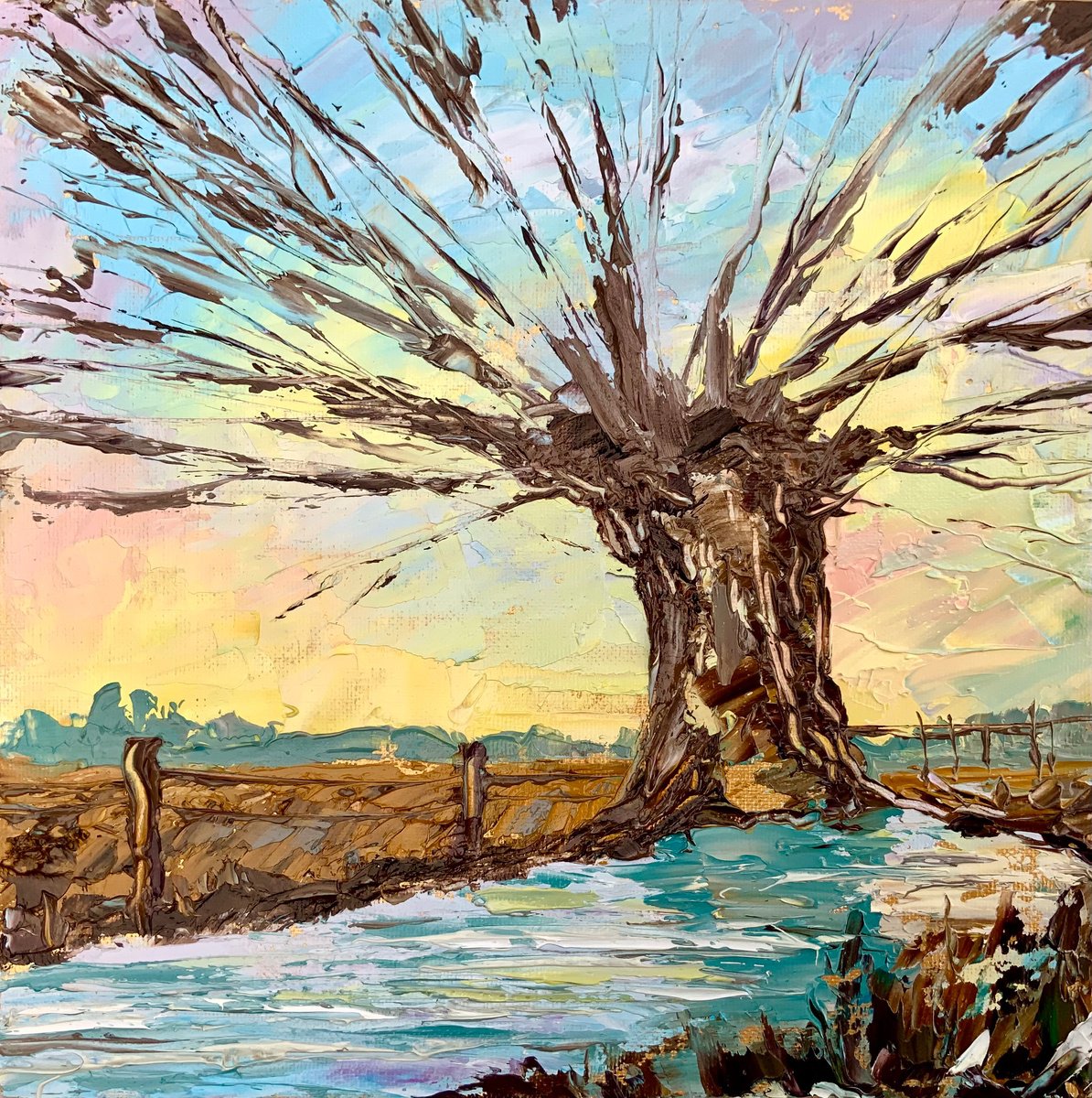 Tree of Life - river, landscape, fields by Alexandra Jagoda (Ovcharenko)