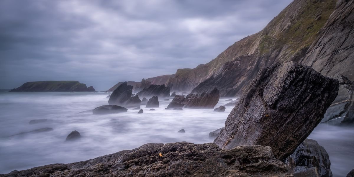 Photorealistic Photograph , Marloes Sands Pembrokeshire Wales Uk By Paul Nash, 24 X 12, Artwork For Sale On Artfinder