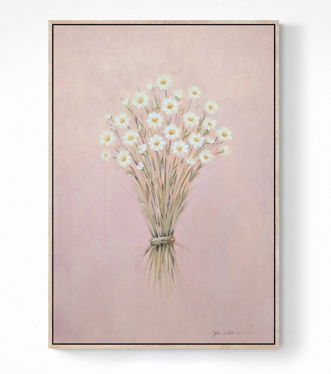 Acrylic Painting , Bouquet Of Daisies (Trust Series) By Yana Dulger, 28 X 39, Artwork For Sale On Artfinder