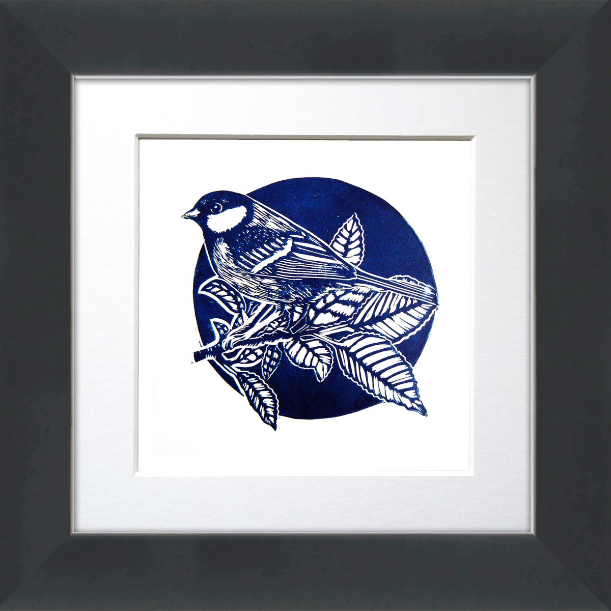 Garden Friends Linocut - framed and ready to hang by Carolynne Coulson