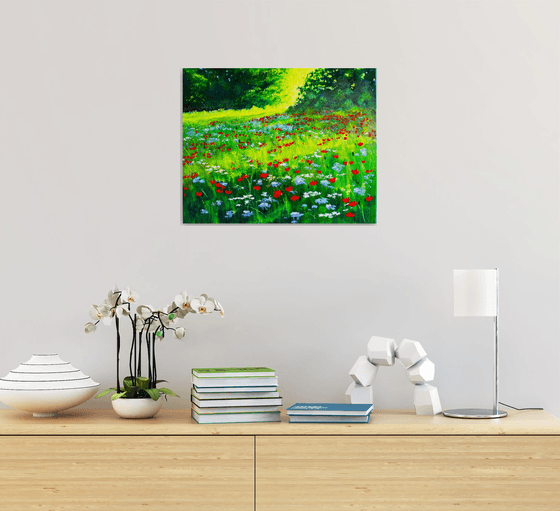 Sunrise and Wildflowers