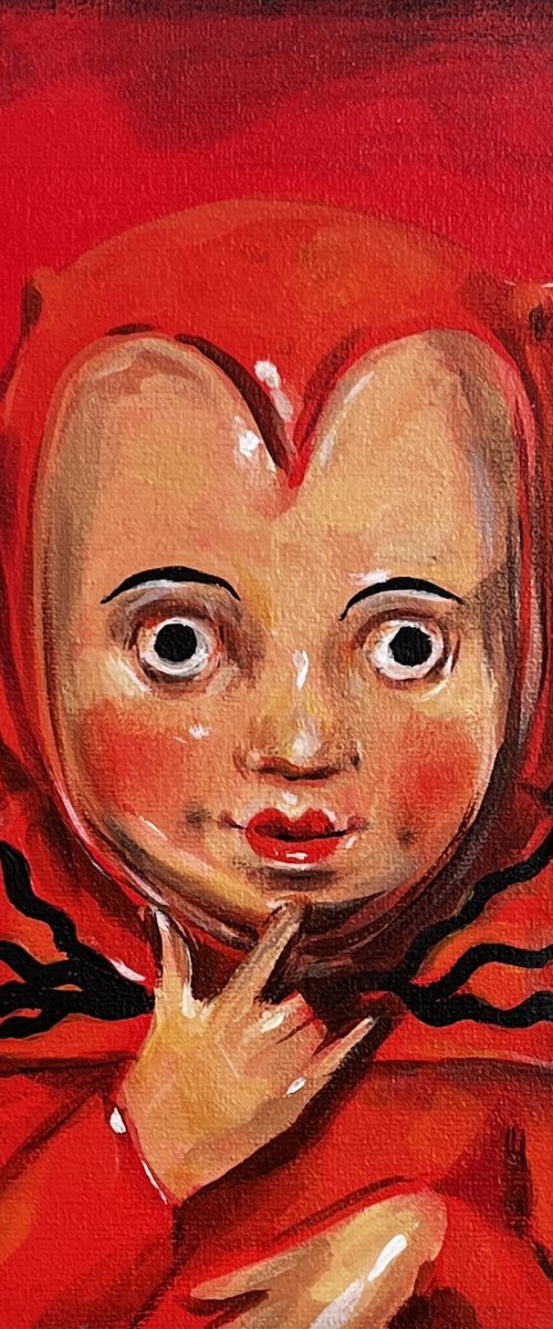 Devil Child 20x20cm by Liona de Liv