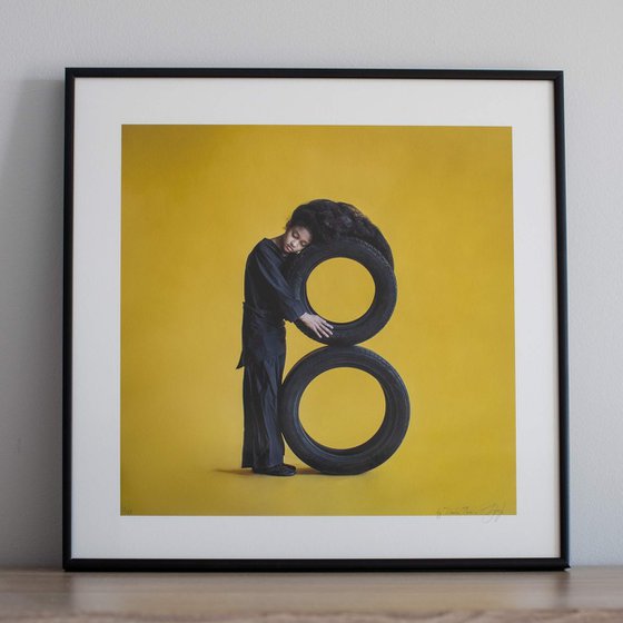 Synesthetic Letters - B (Framed)