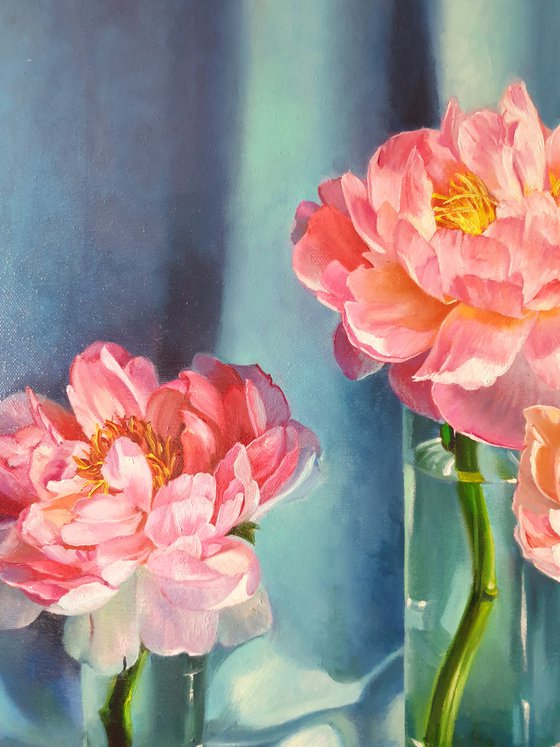 "Trio. "   peonies flower 2021