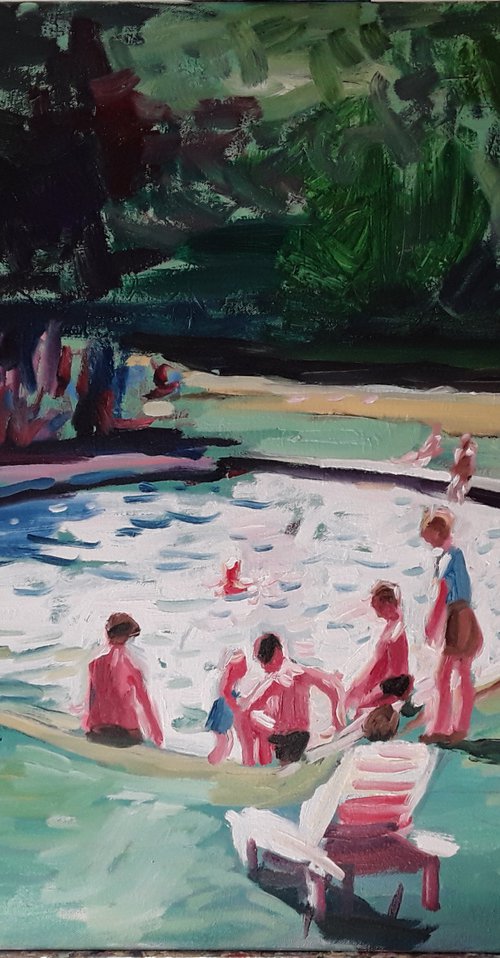 Pool in the woods by Stephen Abela
