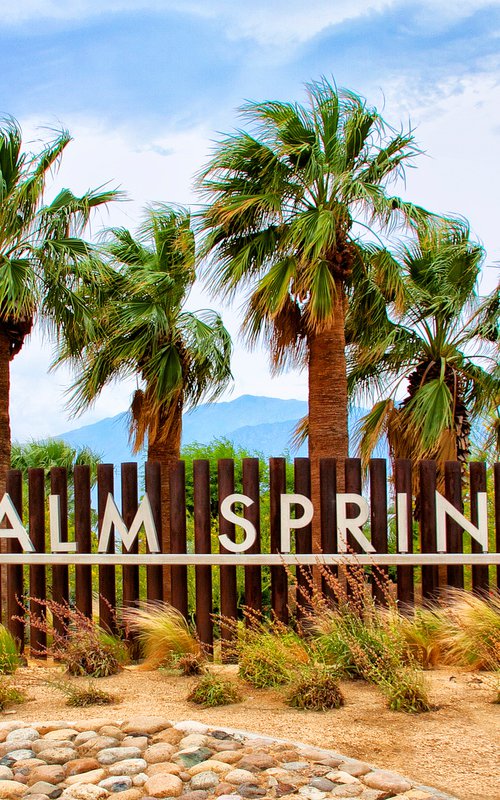 WELCOME TO PARADISE Palm Springs CA by William Dey