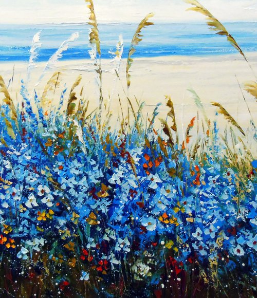 Wildflowers by the sea by Olha Darchuk
