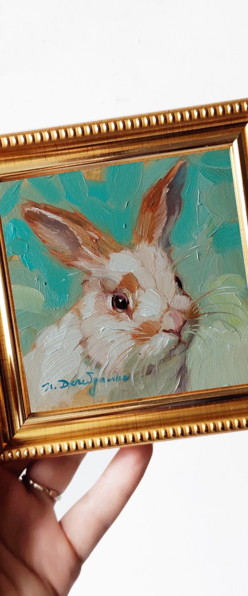 Cute rabbit by Nataly Derevyanko