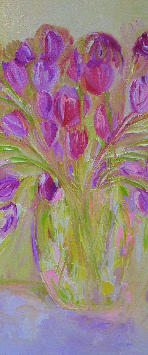 Summer Tulips by Lesley Blackburn