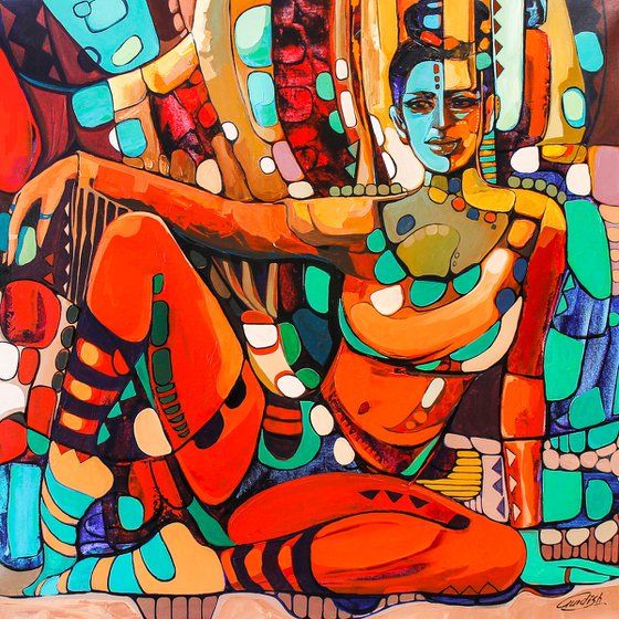 Painting of Belly Dancer