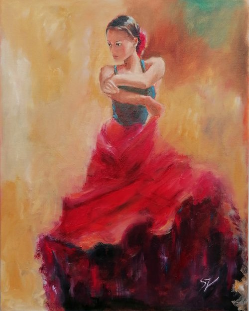Flamenco Dancer 66 by Susana Zarate