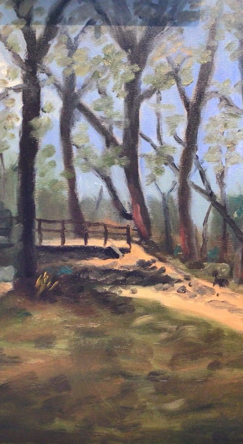 New forest walkers by Julian Lovegrove Art