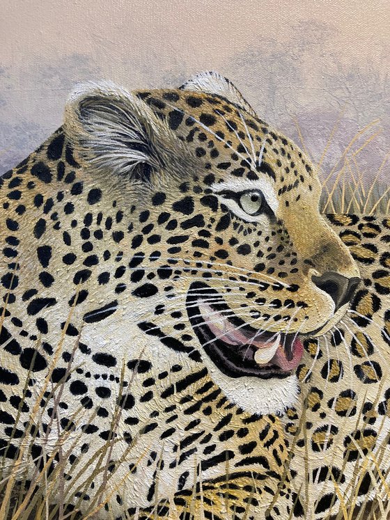Leopard Mother and Cub