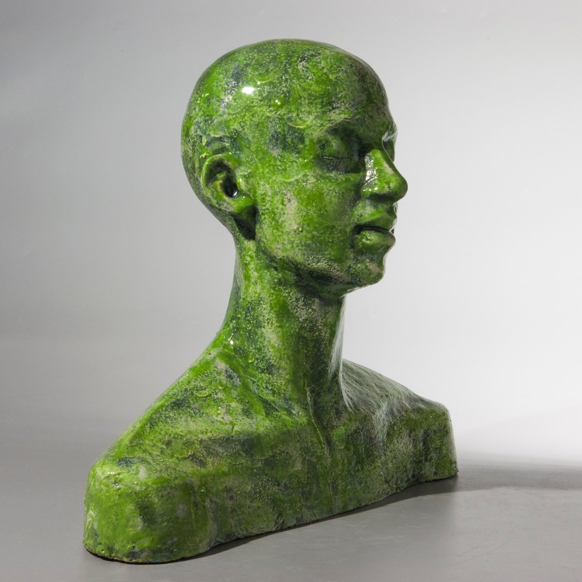 Urban And Pop Portrait Clay Sculpture By Nadiia Otriazha, 15 X 13", Bust_10, Original Artwork