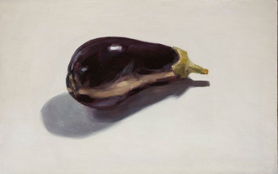 modern still life of eggplant - gift for food lover