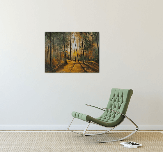 Sunlit Forest Serenity