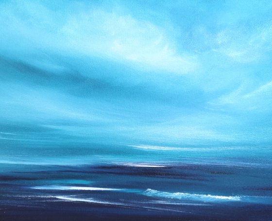 Just Blue - seascape, emotional, panoramic