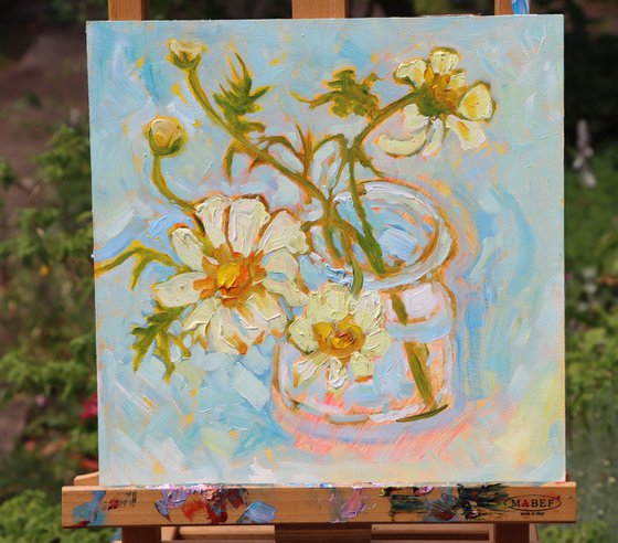 Spring Garden Flowers #4 In a Jam Jar