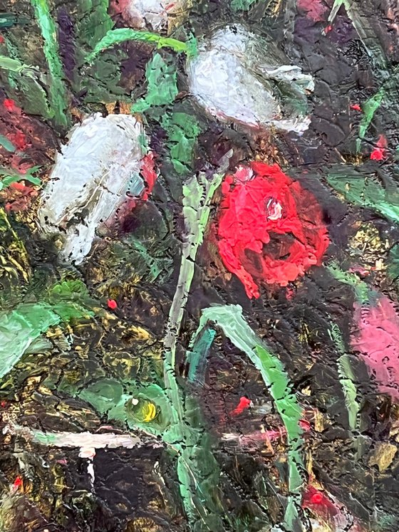 Tulips Behind the Window