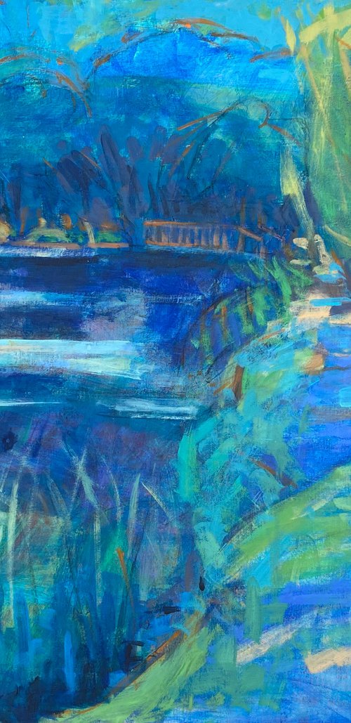 Blue Lake.  [from the Artist’s Own Collection 2022] by Chrissie Havers
