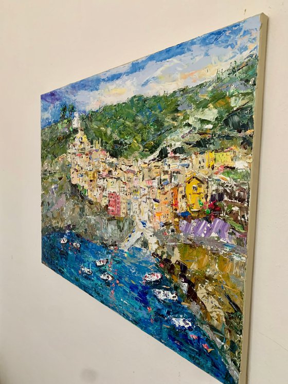 Italian coast in Riomaggiore