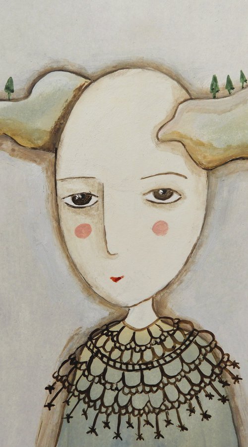 Thinking about the clouds by Silvia Beneforti