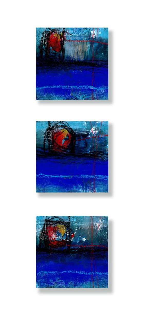 Mystic Passages No. 01  - Set of 3 Paintings