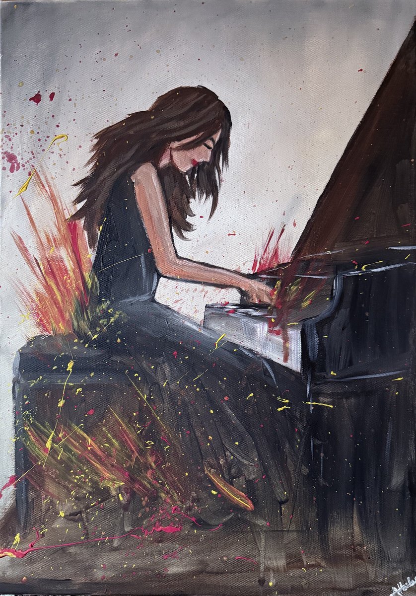 Playing With Passion By Aisha Haider, 17 X 24, Artwork For Sale On Artfinder