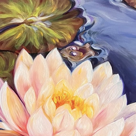 Revival- Waterlily Flower Painting