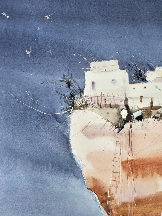 Cliffside Village Rescue, Dreamlike Art