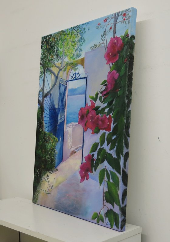 Bougainvillea and Greek Sun