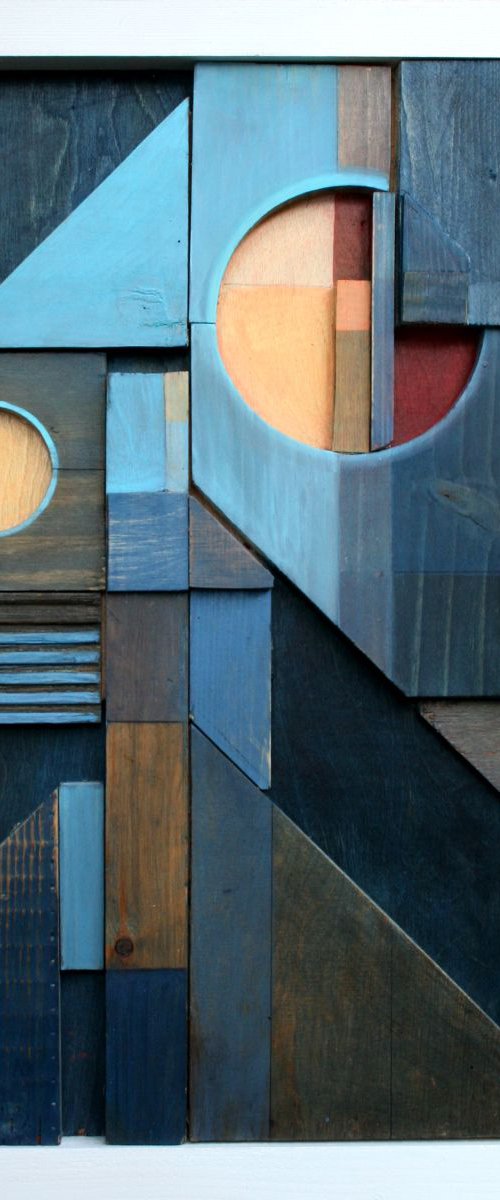 Relief Construction with Electric Blue by Liam Hennessy