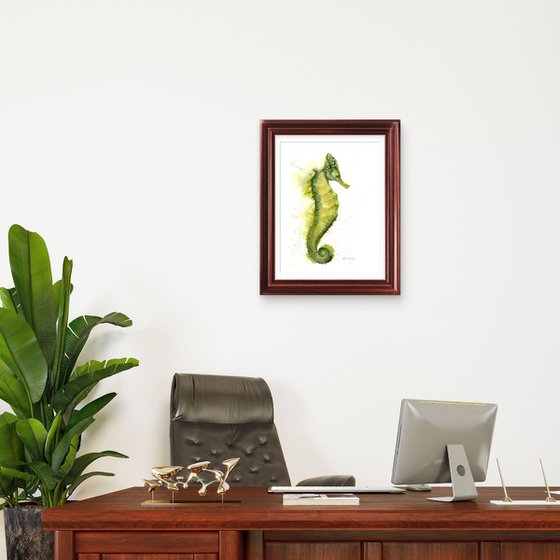 Yellow-Green Seahorse