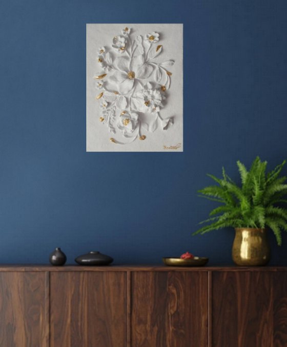 wall sculpture "Crocus"