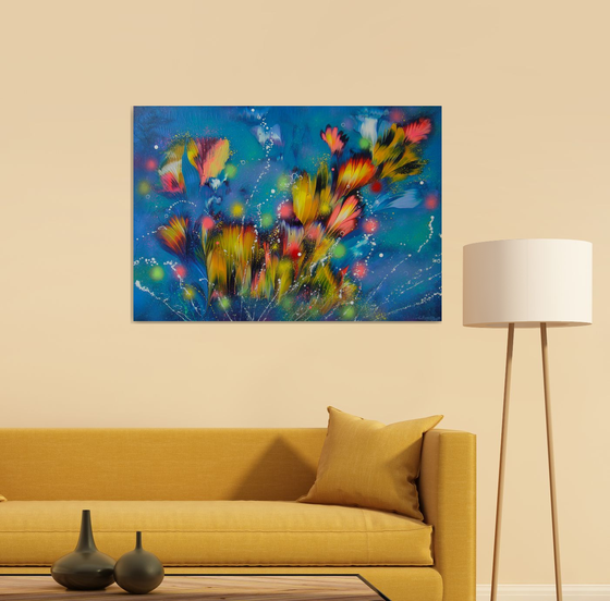 ”Evening Floral Breeze”  27.5" x 39.4" (70 x 100 cm)