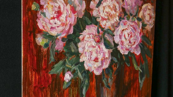 Peonies in Amber