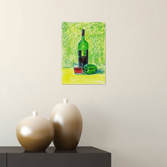 Green Wine Bottle