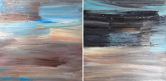 Diptych ''My Brushstrokes #1 and #2"