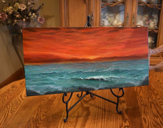 Seascape painting “Tuscan Skies”