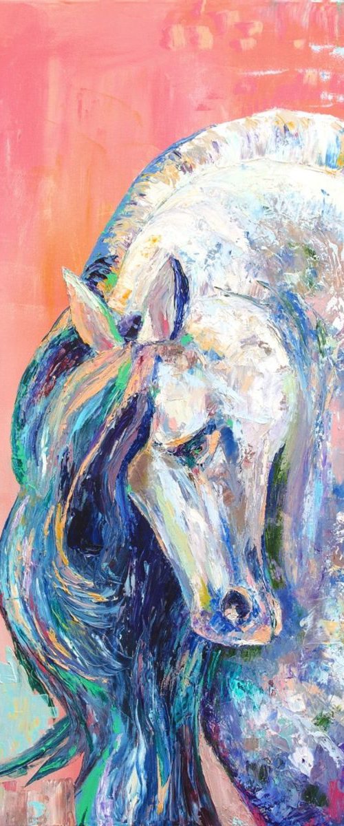 Horse portrait by Nino Ponditerra