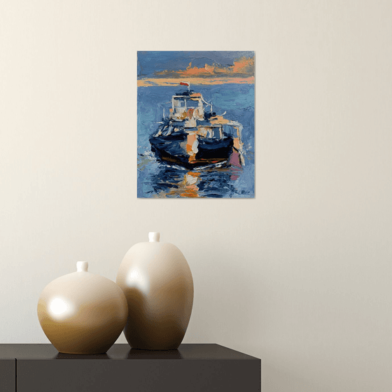 Sail boat. Yacht.