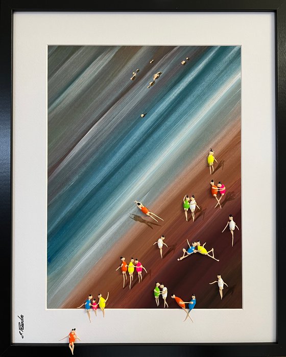 Freedom People Sea ,,On the Beach’‘ Eka Peradze Art