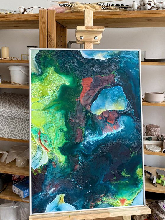 Abstract Jungle Acrylic Art